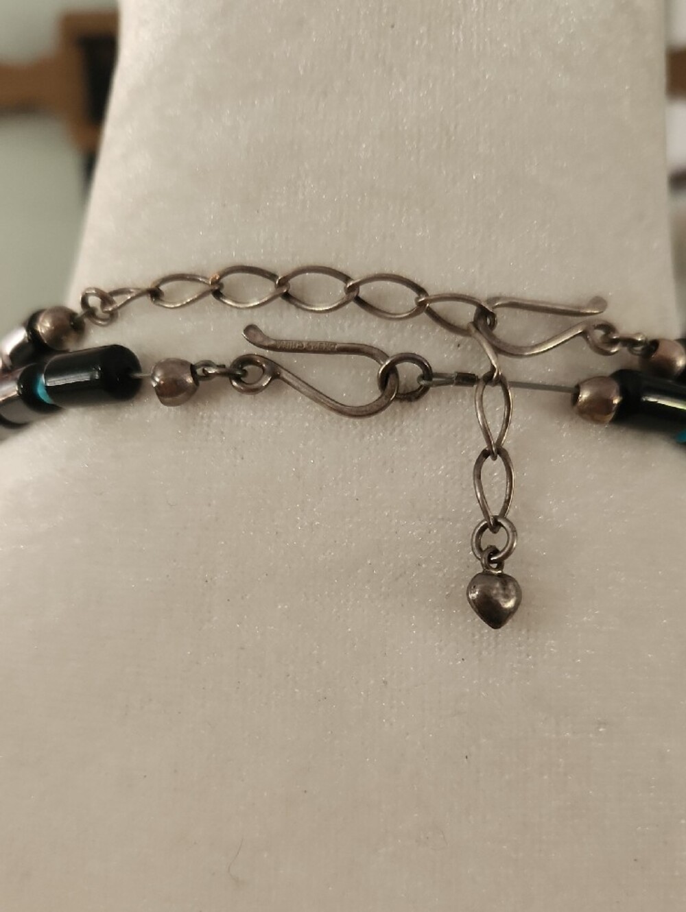 Jay King Turquoise Necklace With Black Stone - Picture 4 of 4